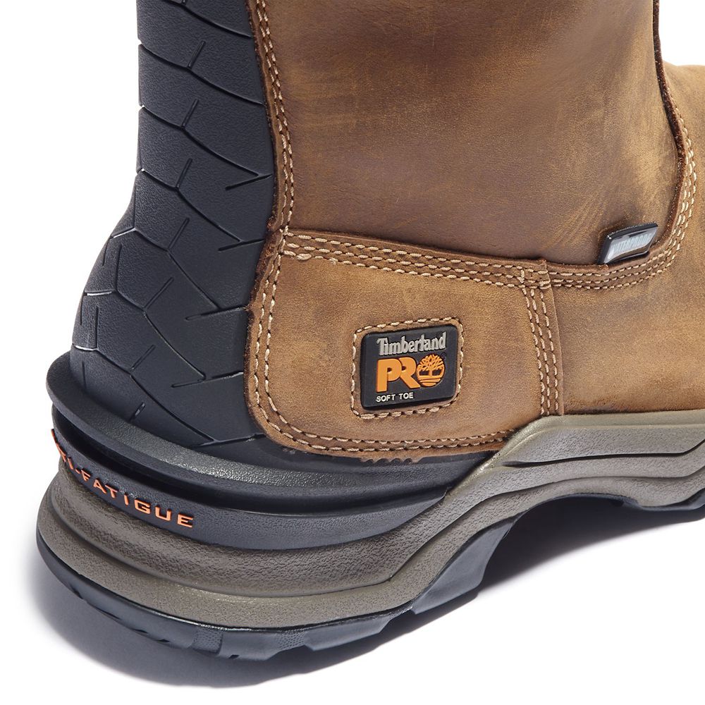 Botas de Trabajo Timberland Hombre Pro® Hypercharge Pull-On Marrones/Negras - Chile TVH-740132